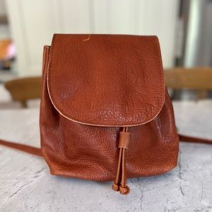 NWOT Portland Leather Bucket Backpack (Nutmeg)